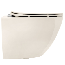 Felfüggesztett WC-csésze REA Carlo Mini Rimless Ecru szaniter