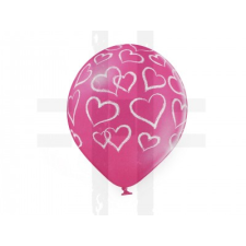  Felfújható lufi szív 30 cm - 6 db party kellék