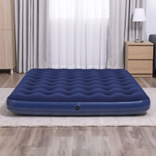  Felfújható matrac - kétszemélyes, velúr - kék - 203 x 152 x 22 cm ágy és ágykellék