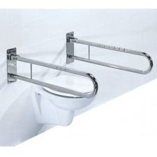 Felhajtható króm-acél fali WC kapaszkodó 60 cm gyógyászati segédeszköz
