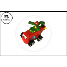  Felhúzható helikopter - Piros fajáték