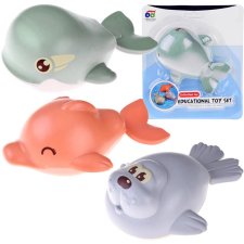 Felhúzható úszó fürdőjáték, delfin és fóka fürdőszobai játék