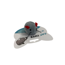  felhúzhatós rezgő plüss egér macskajáték – szürke önjáró egér játék macskáknak