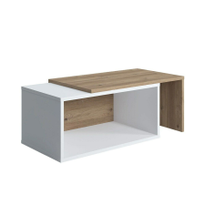  Felica dohányzóasztal, Tölgyfa/Fehér, 70 x 42 x 35 cm bútor