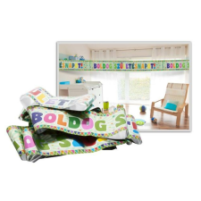 . Felirat, fólia, Boldog születésnapot, zászlós (PTFUN050) party kellék