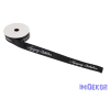  Feliratos ripsz szalag Nyugodj Békében 20mm x 9,1m - Fekete