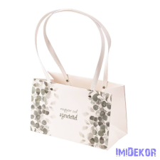  Feliratos tégla virág táska 22x10,5x13,5cm - nagyon sok szeretettel dekorációs kellék
