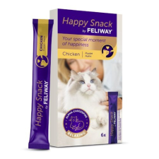  Feliway Happy Snack Chicken macskáknak 6×15 g jutalomfalat macskáknak
