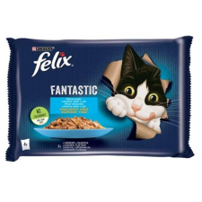 FELIX 4x85g halas válogatás lazac&lepényhall aszpikban 457 macskaeledel