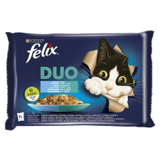 Félix Állateledel alutasakos FELIX Fantastic DUO macskáknak halas válogatás aszpikban 4x85g macskaeledel