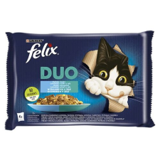 FELIX Állateledel alutasakos FELIX Fantastic DUO macskáknak halas válogatás aszpikban 4x85g macskaeledel