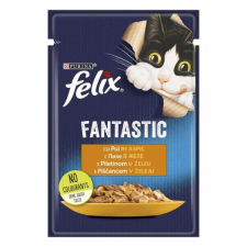 Felix Fantastic Csirkével aszpikban nedves macskaeledel – 24×85 g macskaeledel
