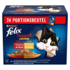  Felix Fantastic Duo nedves macskaeledel válogatás aszpikban - marha, csirke, bárány, pulyka 4 x (24 x 85 g)