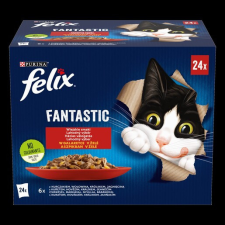 FELIX FANTASTIC Házias válogatás aszpikban nedves macskaeledel 24x85g macskaeledel