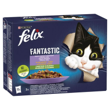 Felix Fantastic Házias válogatás, zöldségekkel aszpikban nedves macskaeledel 12x85g macskaeledel