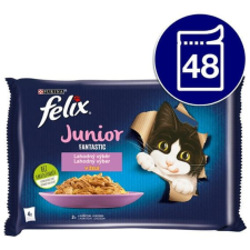 FELIX Fantastic Junior csirkehússal és lazacszalettel, zselében 12(4x85g) macskaeledel
