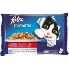 Félix Felix Fantastic Házias Válogatás csirkével, marhával 4 x 85 g macskaeledel