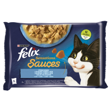 Félix Felix Sensations 4x85g Alaszkai Tőkehallal,Paradicsomos szószban/Szardíniával, Sárgarépás szószban macskaeledel