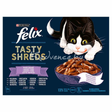 FELIX FELIX SHREDS Vegyes válogatás szószban nedves macskaeledel 12x80g macskaeledel