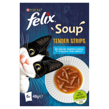 Félix Felix Soup Tender Stripes Halas Válogatás 6 x 48 g macskaeledel