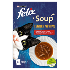 Félix Felix Soup Tender Stripes Házias Válogatás 6 x 85 g macskaeledel
