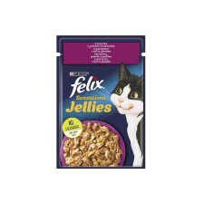 Felix Sensations Jellies Kacsával, aszpikban spenóttal nedves macskaeledel – 85 g macskaeledel