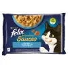  Felix Sensations Sauces Halas Válogatás alaszkai tőkehallal, szardíniával 12 x (4 x 85 g)