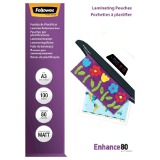 FELLOWES 80 mikron A3 matt lamináló fólia (100 db / csomag) (5452003) lamináló fólia