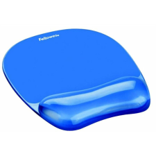 FELLOWES Egéralátét csuklótámasszal, géltöltésű, FELLOWES Crystal™ Gel, kék (IFW91141) asztali számítógép kellék