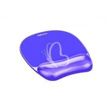 FELLOWES Egéralátét csuklótámasszal, géltöltésű, FELLOWES "Crystal™ Gel", lila asztali számítógép kellék