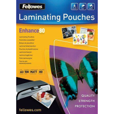 FELLOWES laminálógéphez fényes, matt meleglamináló fólia 80 mikron, A3 (IFW54520) lamináló fólia