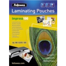 FELLOWES Meleglamináló fólia, 100 mikron, A5, fényes, 100 db, lamináló fólia