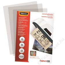 FELLOWES Meleglamináló fólia, 125 mikron, A3, fényes, öntapadó, 100 db, FELLOWES (IFW53290) lamináló gép