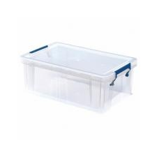 FELLOWES Műanyag tároló doboz, átlátszó, 10 liter, FELLOWES,  ProStore™ bútor