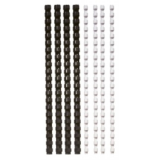 FELLOWES Spirál, műanyag, 6 mm, 10-20 lap, FELLOWES, 25 db, fekete (IFW53303) spirálozó gép