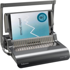 FELLOWES Spirálozógép, műanyag spirálkötéshez, manuális, 500 lap, FELLOWES "Quasar+" spirálozó gép