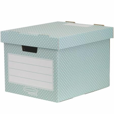 FELLOWES Tároló doboz, karton, 33,3x28,5x39 cm FELLOWES,  Style , zöld-fehér bútor