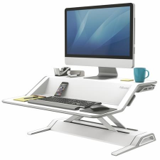 FELLOWES Ülő/álló munkaállomás, FELLOWES "Lotus™", fehér monitor kellék