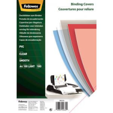FELLOWES víztiszta előlap spirálozáshoz, 180 mikron, A4 (5375901) spirálozó gép