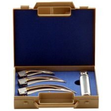  Felnőtt laryngoscop szett: nyél, 3 lapoc és táska gyógyászati segédeszköz