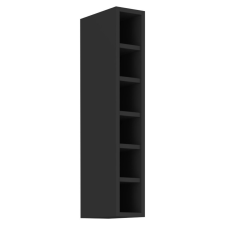  Felső polcos szekrény, fekete, ARAKA/MENZO/SIBER 15 G-90 OTW bútor