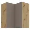  Felső sarokszekrény, sandgrau/artisan tölgy, FRISBO 60x60 GN-72 2F