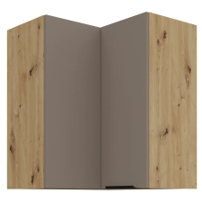  Felső sarokszekrény, sandgrau/artisan tölgy, FRISBO 60x60 GN-72 2F bútor