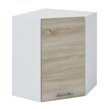 Felső sarokszekrény, tölgy sonoma/fehér, jobbos, FABIANA W - 60N bútor