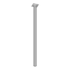  Fém asztalláb, henger alakú (30 mm) ezüst - 75 cm bútor