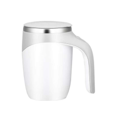 Fém bögre automatikus keveréssel, termosz, 380 ml, fehér ABYZ®™ bögrék, csészék