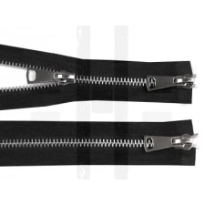  Fém cipzár 5 mm kétoldalú - 60 cm dekorációs kellék