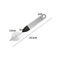 Fém csokoládé levéldísz készítő spatula-4 fajta - 3-as sütés és főzés