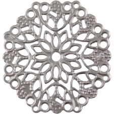  Fém díszítőelem, kerek 3,5cm dekorációs kellék