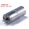  Fém hajtóműves 6V DC egyenáramú motor JGA25-370, nagy nyomaték, 1000 ford/perc
